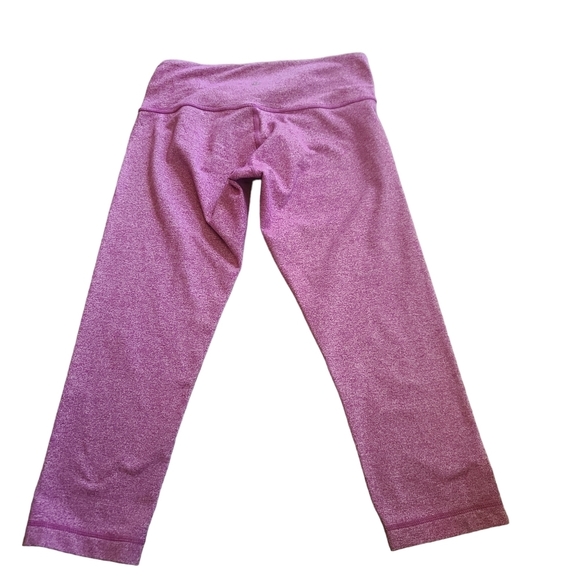 Lululemon Wunder Under Crop Heathered Paris Pink Leggings yoga Leggings size 6 - Picture 2 of 8